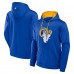 Los Angeles Rams Fanatics Defender Pullover Hoodie - Royal Los Angeles Rams Fanatics Defender Pullover Hoodie - Royal