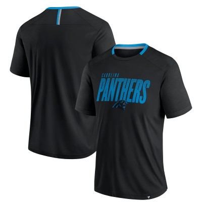 Футболка Carolina Panthers Fanatics Black Defender Fade Slant