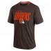 Футболка Cleveland Browns Fanatics Brown Defender Fade Slant