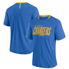 Los Angeles Chargers Fanatics Powder Blue Defender Fade Slant T-Shirt