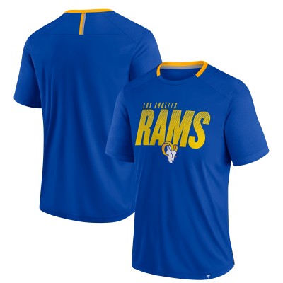 Los Angeles Rams Fanatics Defender Fade Slant T-Shirt - Royal