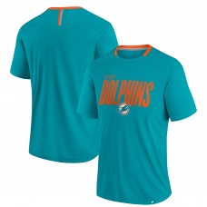 Футболка Miami Dolphins Fanatics Aqua Defender Fade Slant