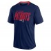 New England Patriots Fanatics Navy Defender Fade Slant T-Shirt