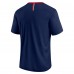 New England Patriots Fanatics Navy Defender Fade Slant T-Shirt