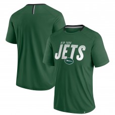 New York Jets Fanatics Green Defender Fade Slant T-Shirt New York Jets Fanatics Green Defender Fade Slant T-Shirt