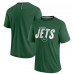 New York Jets Fanatics Green Defender Fade Slant T-Shirt