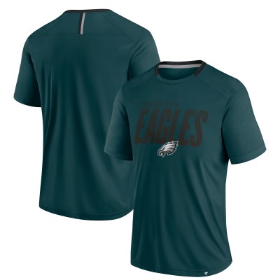 Футболка Philadelphia Eagles Fanatics Defender Fade Slant - Midnight Green