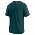Футболка Philadelphia Eagles Fanatics Defender Fade Slant - Midnight Green