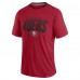 San Francisco 49ers Fanatics Scarlet Defender Fade Slant T-Shirt