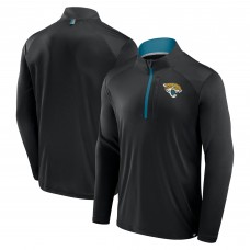 Jacksonville Jaguars Fanatics Black Defender Long Sleeve Quarter-Zip Jacket