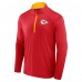 Kansas City Chiefs Fanatics Red Defender Long Sleeve Quarter-Zip Jacket