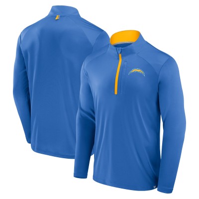 Los Angeles Chargers Fanatics Powder Blue Defender Long Sleeve Quarter-Zip Jacket