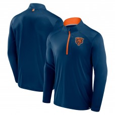 Кофта на короткой молнии Chicago Bears Fanatics Navy Defender Long Sleeve