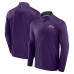 Кофта на короткой молнии Baltimore Ravens Fanatics Purple Defender Long Sleeve