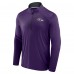 Кофта на короткой молнии Baltimore Ravens Fanatics Purple Defender Long Sleeve