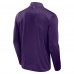 Кофта на короткой молнии Baltimore Ravens Fanatics Purple Defender Long Sleeve