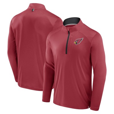 Arizona Cardinals Fanatics Cardinal Defender Long Sleeve Quarter-Zip Jacket