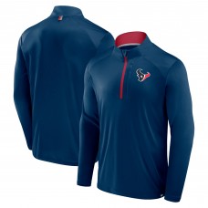 Кофта на короткой молнии Houston Texans Fanatics Navy Defender Long Sleeve