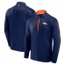 Кофта на короткой молнии Denver Broncos Fanatics Navy Defender Long Sleeve