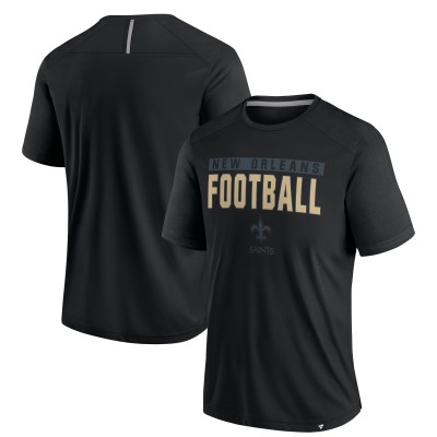 Футболка New Orleans Saints Fanatics Black Defender Blackout