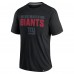 New York Giants Fanatics Black Defender Blackout T-Shirt