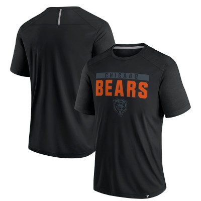 Футболка Chicago Bears Fanatics Black Defender Blackout