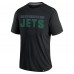 New York Jets Fanatics Black Defender Blackout T-Shirt