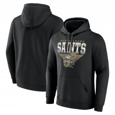 Толстовка New Orleans Saints Fanatics Black Geometric Chrome