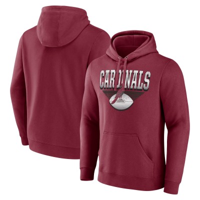 Arizona Cardinals Fanatics Cardinal Geometric Chrome Pullover Hoodie