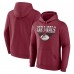 Arizona Cardinals Fanatics Cardinal Geometric Chrome Pullover Hoodie