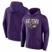 Толстовка Baltimore Ravens Fanatics Purple Geometric Chrome