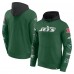 New York Jets Fanatics Green/Black Patched Out Pullover Hoodie New York Jets Fanatics Green/Black Patched Out Pullover Hoodie