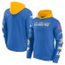 Los Angeles Chargers Fanatics Powder Blue/Gold Patched Out Pullover Hoodie