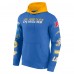 Los Angeles Chargers Fanatics Powder Blue/Gold Patched Out Pullover Hoodie