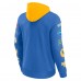 Los Angeles Chargers Fanatics Powder Blue/Gold Patched Out Pullover Hoodie