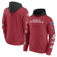 Arizona Cardinals Fanatics Cardinal/Black Patched Out Pullover Hoodie