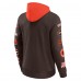 Толстовка Cleveland Browns Fanatics Brown/Orange Patched Out