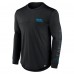 Футболка с длинным рукавом Carolina Panthers Fanatics Black Blackout
