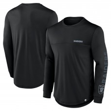 Las Vegas Raiders Fanatics Black Blackout Long Sleeve T-Shirt