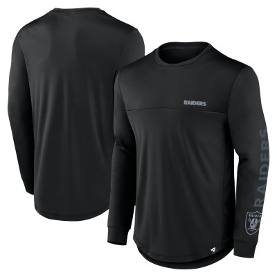 Las Vegas Raiders Fanatics Black Blackout Long Sleeve T-Shirt