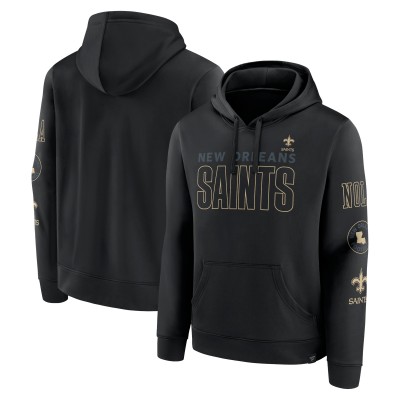 Толстовка New Orleans Saints Fanatics Black Blackout