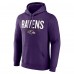 Толстовка Baltimore Ravens Fanatics Purple Pylon Outline