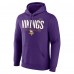 Minnesota Vikings Fanatics Purple Pylon Outline Pullover Hoodie