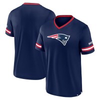 New England Patriots Fanatics Navy Stripe Stacking T-Shirt