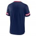 New England Patriots Fanatics Navy Stripe Stacking T-Shirt