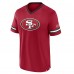 San Francisco 49ers Fanatics Scarlet Stripe Stacking T-Shirt