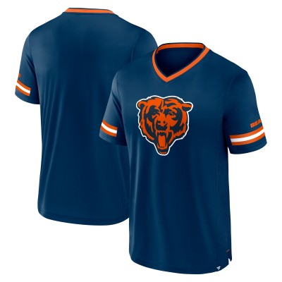 Футболка Chicago Bears Fanatics Navy Stripe Stacking