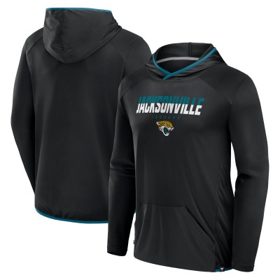 Jacksonville Jaguars Fanatics Black Transitional Defender Hoodie Long Sleeve T-Shirt