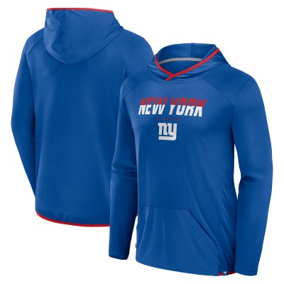 New York Giants Fanatics Royal Transitional Defender Hoodie Long Sleeve T-Shirt