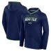 Seattle Seahawks Fanatics College Navy Transitional Defender Hoodie Long Sleeve T-Shirt